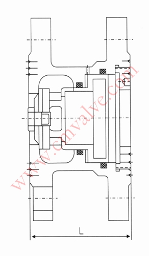 YB43X型固定比例式减压阀B型外形尺寸图